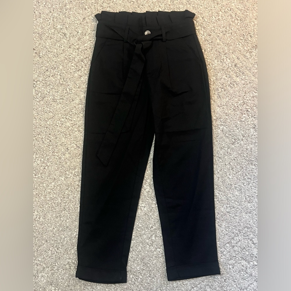 Brand New Pink Lily Black High Waisted Pants Size XS